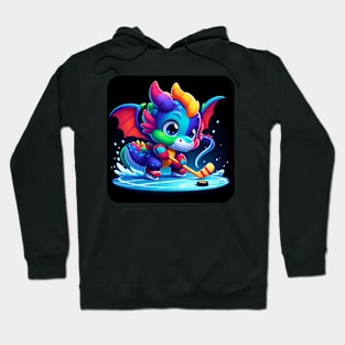 Rufie the Dragon - Ice Hockey #31 Hoodie